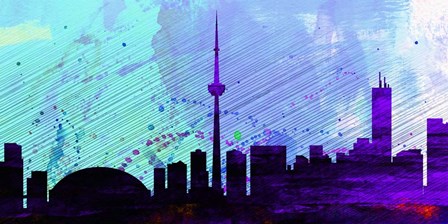 Toronto City Skyline by Naxart art print