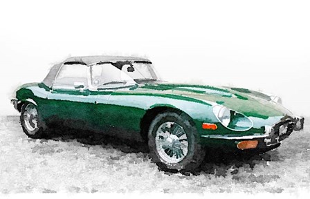 1961 Jaguar E-Type by Naxart art print