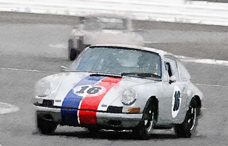 Porsche 911 Race in Monterey by Naxart art print