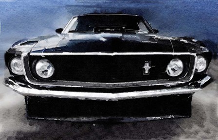 1968 Ford Mustang Shelby Front by Naxart art print