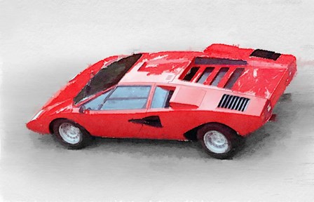 1974 Lamborghini Countach by Naxart art print