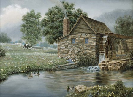 Country Mill by Richard Burns art print