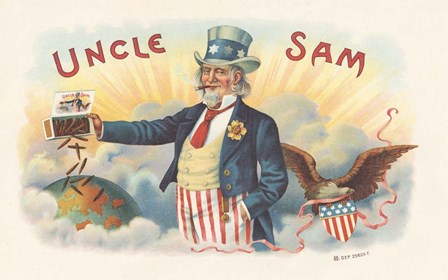Uncle Sam by Art of the Cigar art print