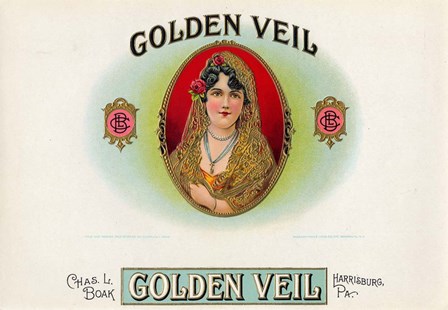 Golden Veil by Art of the Cigar art print
