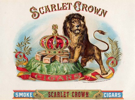 Scarlet Crown by Art of the Cigar art print