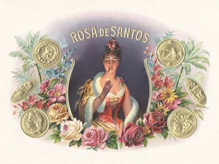 Rosa De Santos by Art of the Cigar art print