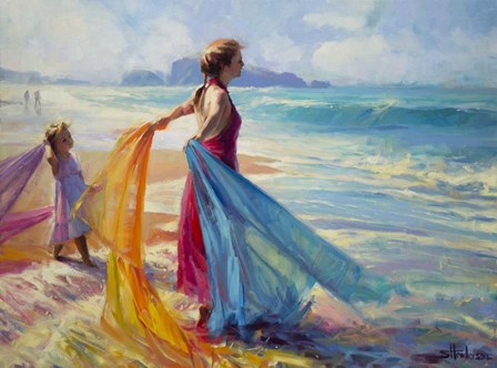 Into the Surf by Steve Henderson art print