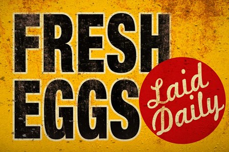 Fresh Eggs by RetroPlanet art print