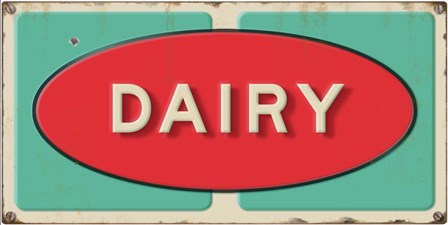 Dairy Embossed by RetroPlanet art print