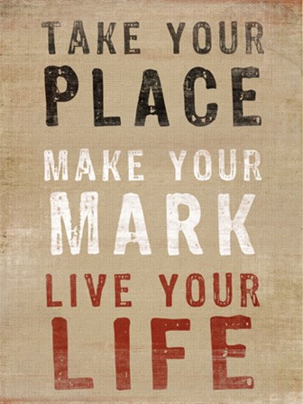 Take Your Place by Bohemia Studios art print