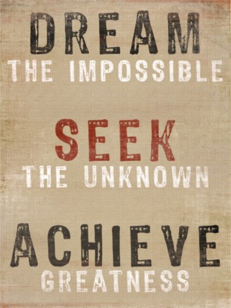 Dream The Impossible by Bohemia Studios art print