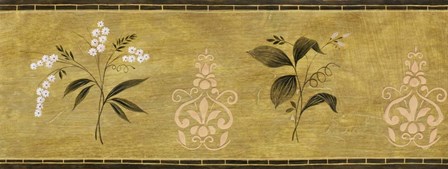 White Flower on Gold Panel by Pablo Esteban art print