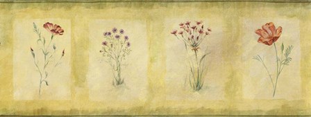 Red Flowers Panel by Pablo Esteban art print