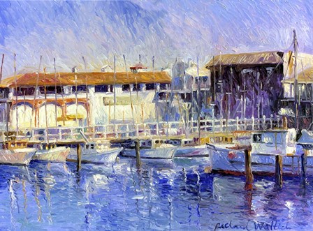 Fisherman's Wharf by Richard Wallich art print