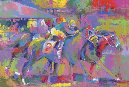 Horse Race 1 by Richard Wallich art print