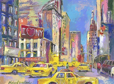 New York Taxi by Richard Wallich art print