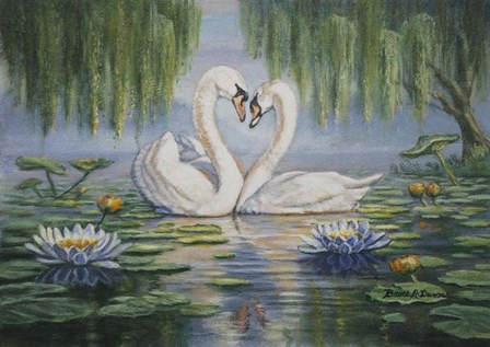 Swan Love by Bruce Dumas art print