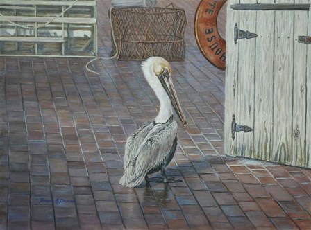 Petes&#39; Pelican by Bruce Dumas art print