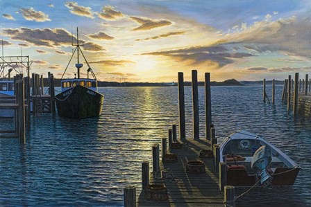 Westport Harbor, Ma by Bruce Dumas art print