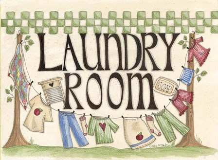 Laundry Room by Debbie McMaster art print