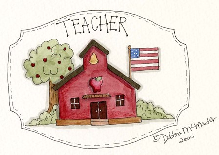 Teacher/School by Debbie McMaster art print