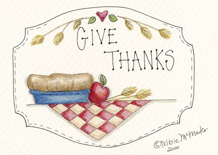 Give Thanks by Debbie McMaster art print