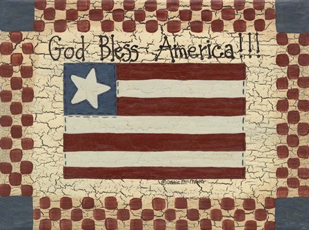 God Bless America by Debbie McMaster art print