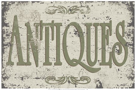 Vintage Signs - Antiques art print
