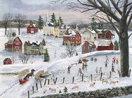 The Red Sleigh by Bob Fair art print