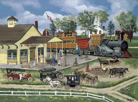 Train Station by Bob Fair art print