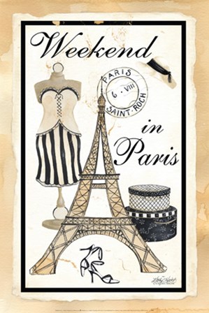 Weekend in Paris art print