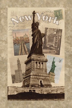Postcards from New York art print