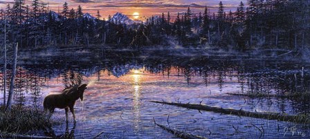 Moose Lake by Jeff Tift art print