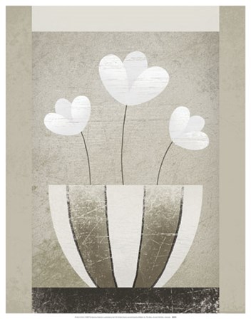 Trois Blanc art print