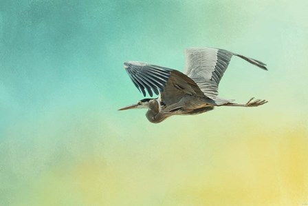 Heron At Sea by Jai Johnson art print
