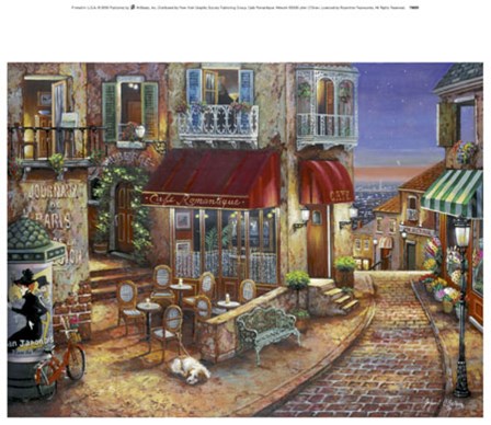 Cafe Romantique art print