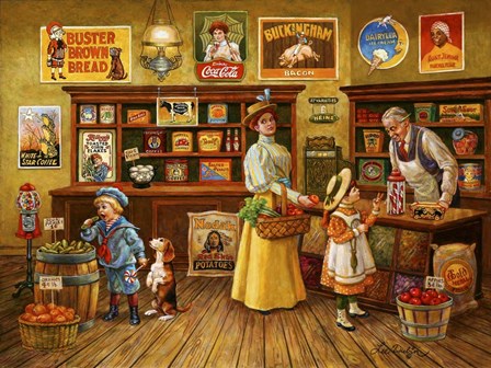 Country Store by Lee Dubin art print