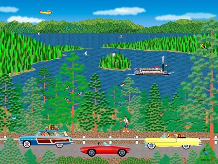 Cruising Lake Tahoe by Mark Frost art print