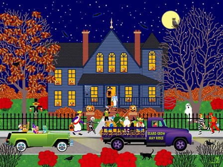 Jack O&#39; Lantern House by Mark Frost art print