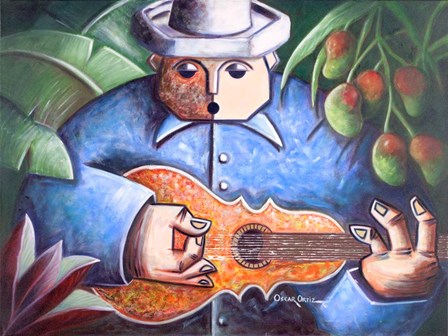 Musician I by Oscar Ortiz art print