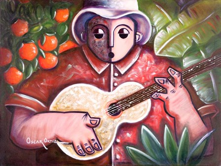 Musician III by Oscar Ortiz art print