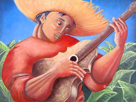 Musician IV by Oscar Ortiz art print