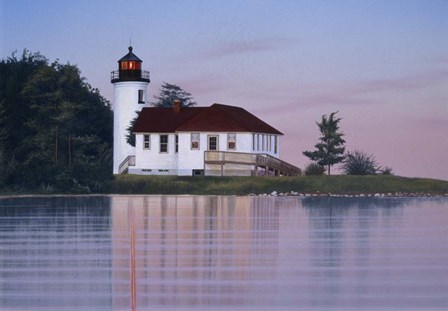 Whiskey Point Lighthouse by Rusty Frentner art print