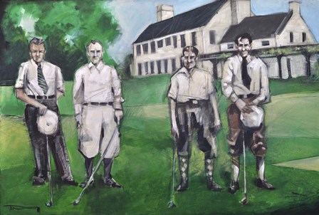 Vintage Golfers by Tim Nyberg art print