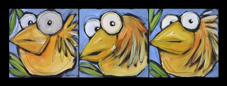 Gold Bird Trio by Tim Nyberg art print