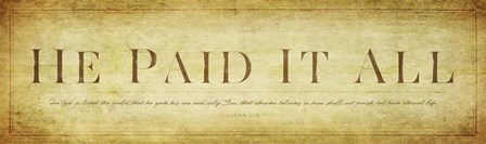John 3v16 by Dallas Drotz art print