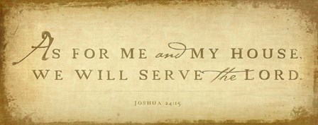 Joshua 24v15 by Dallas Drotz art print