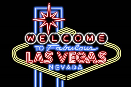 Welcome to Las Vegas by Lantern Press art print
