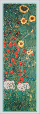 Garden Of Sunflowers by Gustav Klimt art print