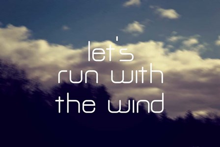 Run With The Wind by Vintage Skies art print